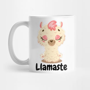 Llamaste Llama Namaste Yoga Llama Kawaii Cute Llama Funny Llama Mug